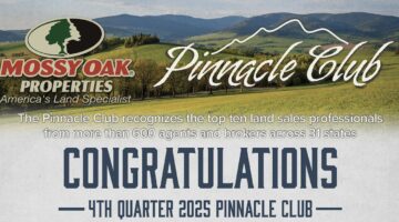 Mossy Oak Properties Recognizes 2025 4th Quarter Pinnacle Club
