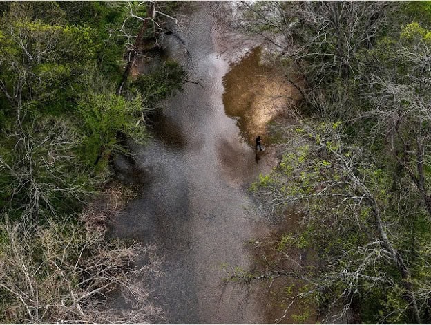 Texas creek bed